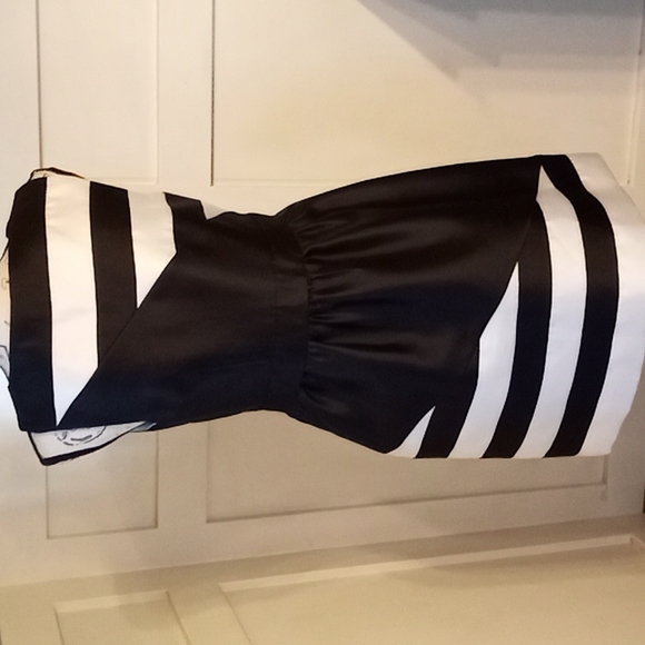 NWT ivy+blu Black & White Fit and Flare Sleeveless  ShortParty Dress Sz 6 - Picture 7 of 8